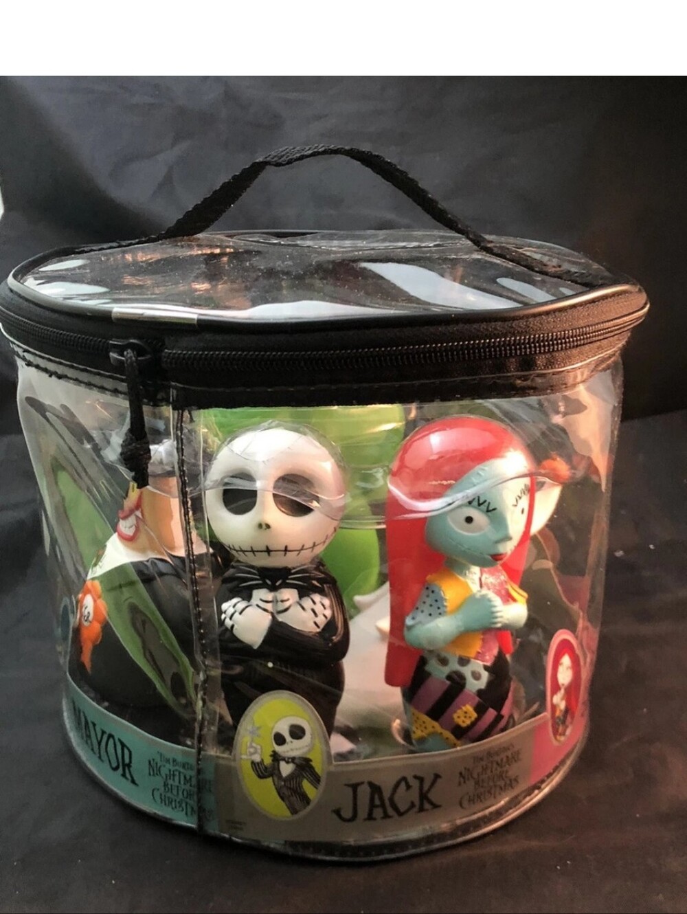 Nightmare Before CHRISTMAS BATH Toy Set in CASE - Kids Toys